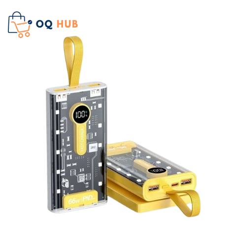 20,000mAh 66W Transparent Power Bank